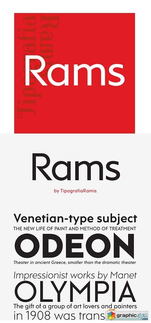 RAMS Font Family - 8 Font $240