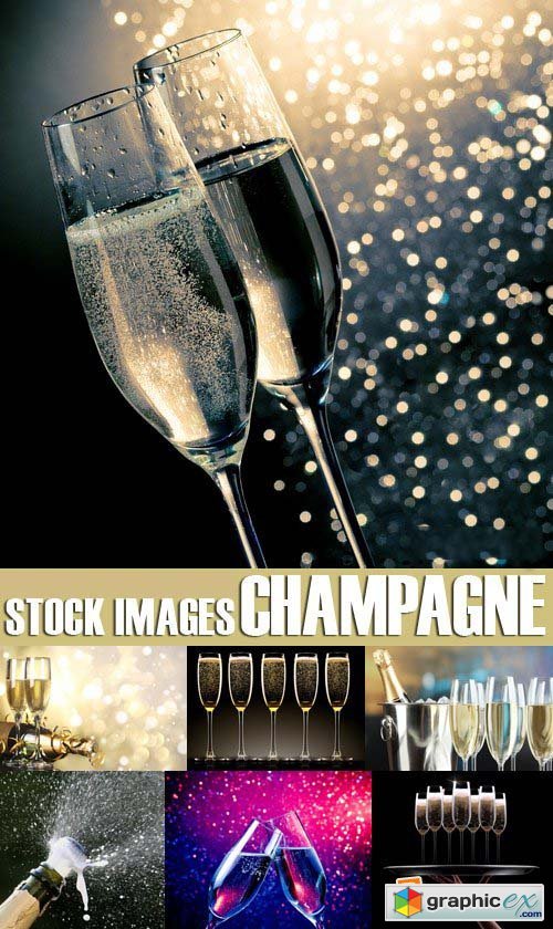 Stock Photos - Champagne, 25xJPG