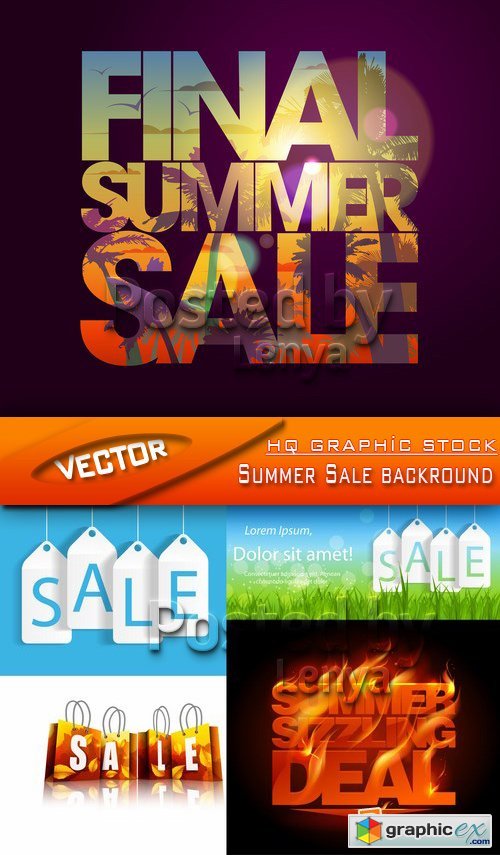 Stock Vector - Summer Sale backround