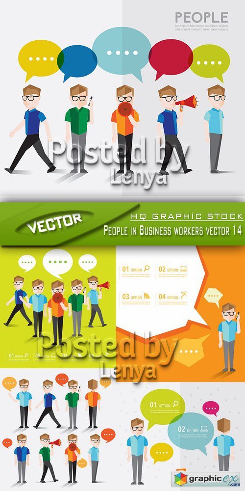 Stock Vector - People in Business workers vector 14
