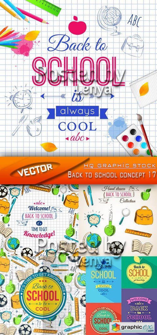 Stock Vector - Back to school concept 17