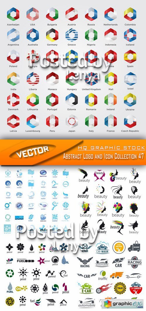 Stock Vector - Abstract Logo and Icon Collection 47