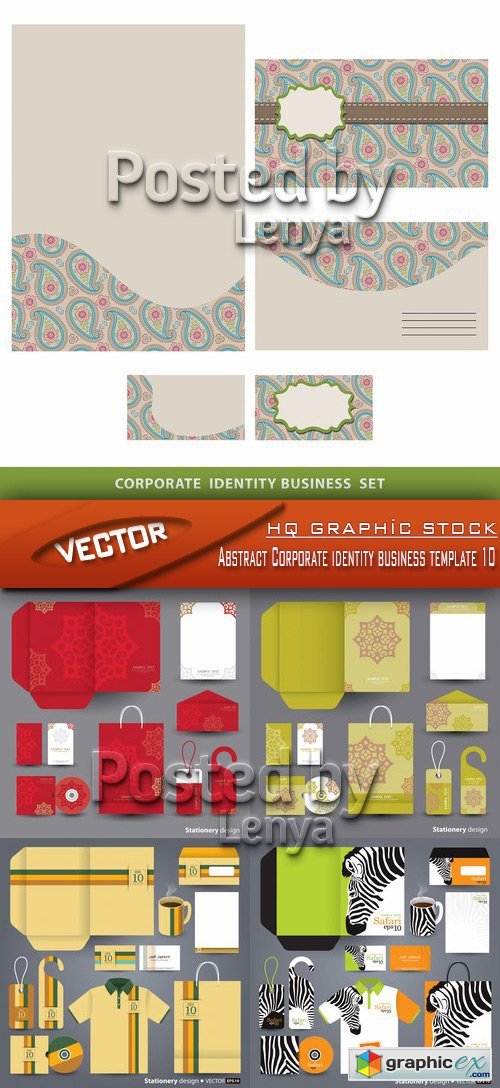 Stock Vector - Abstract Corporate identity business template 10