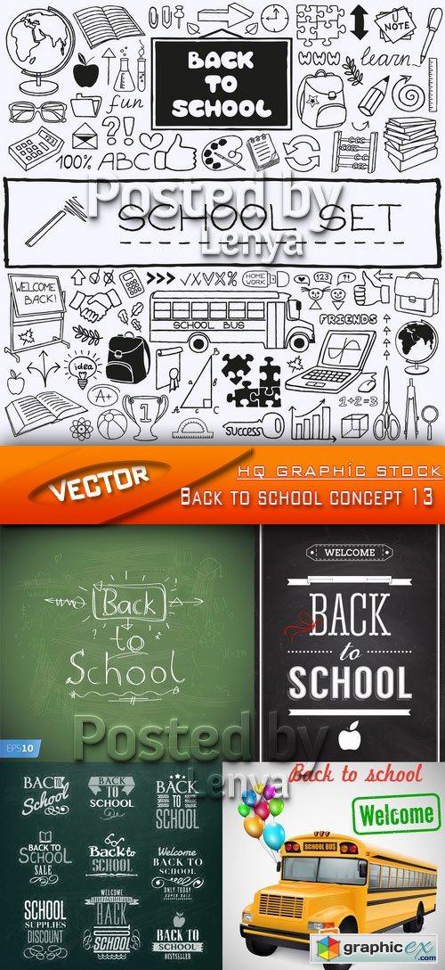 Stock Vector - Back to school concept 13