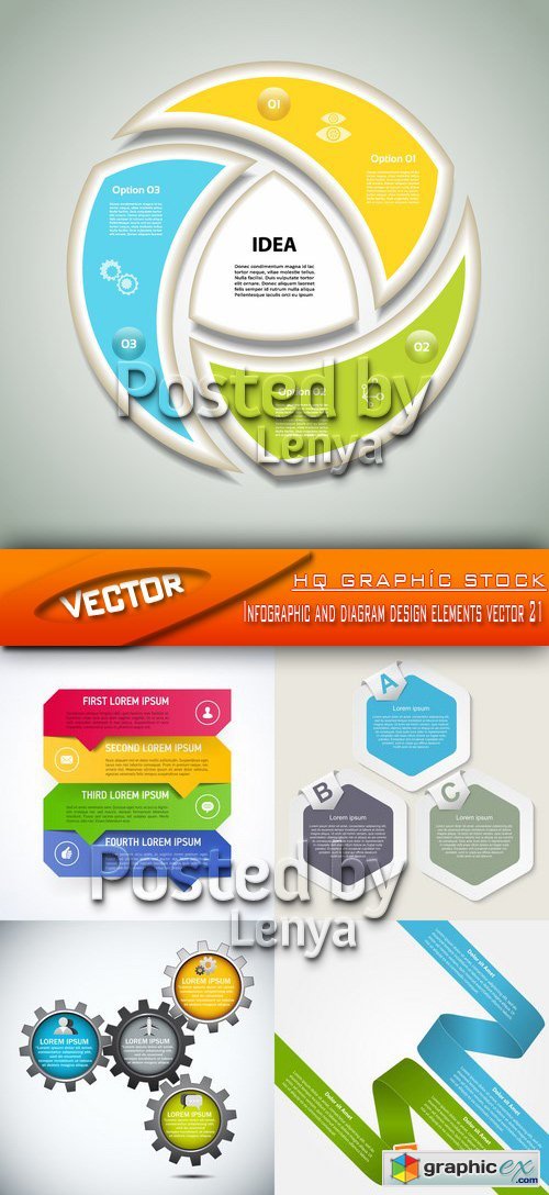 Stock Vector - Infographic and diagram design elements vector 21