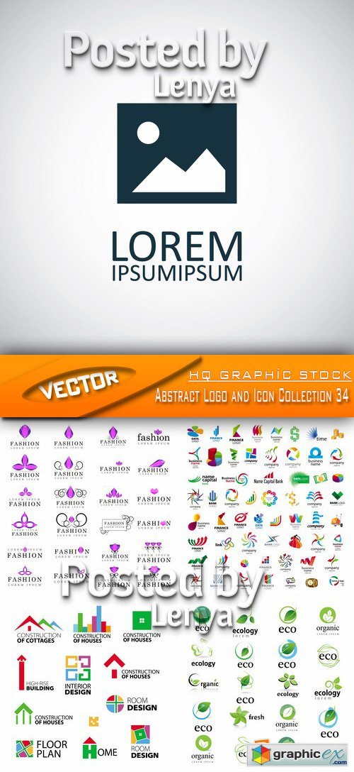 Stock Vector - Abstract Logo and Icon Collection 34
