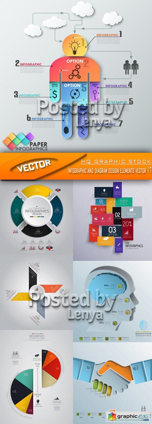 Stock Vector - Infographic and diagram design elements vector 17