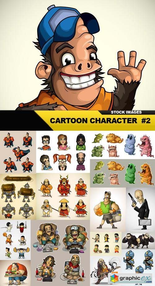 Cartoon Characters 2, 25xEPS