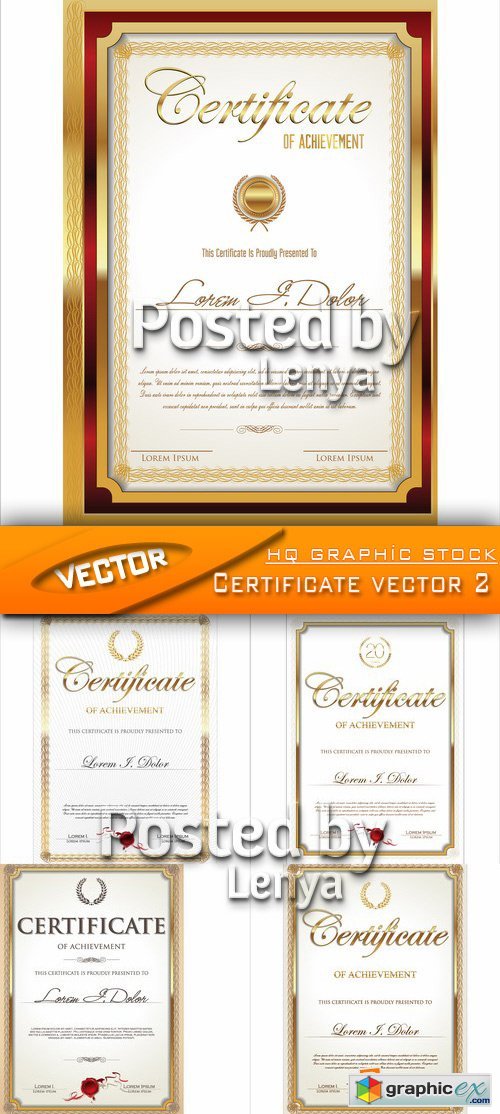 Stock Vector - Certificate vector 2