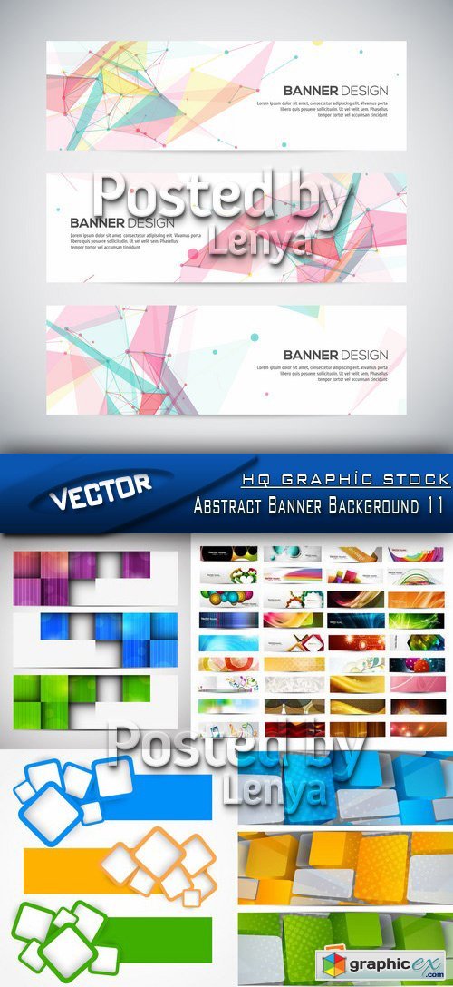 Stock Vector - Abstract Banner Background 11