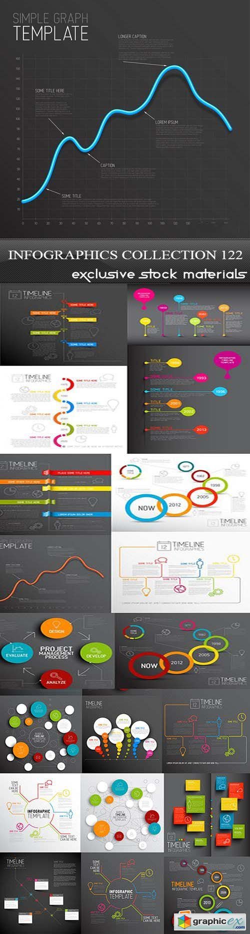 Collection of infographics vol.122, 25xEPS
