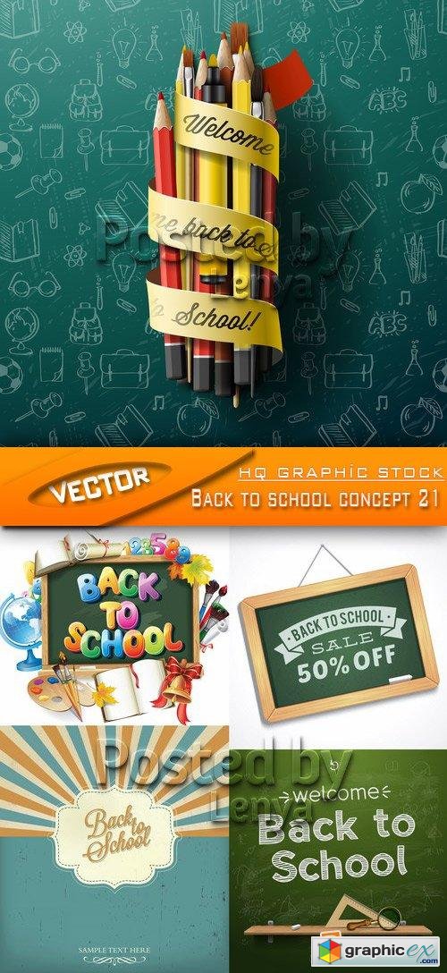 Stock Vector - Back to school concept 21