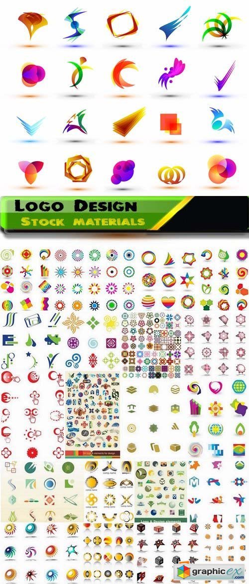 Logo Design in vector Set from stock 27 25xEPS