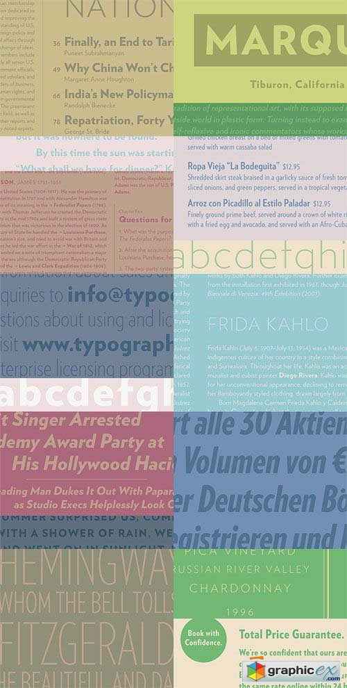 Verlag Font Family - 60 Fonts $1200