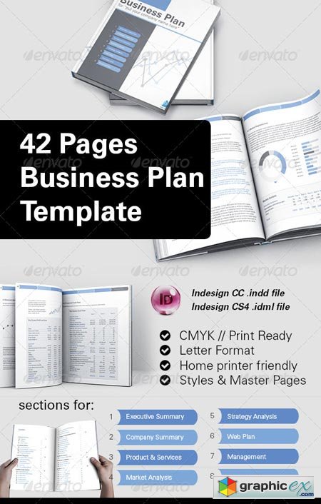 42 Pages Business Plan Template 8504828
