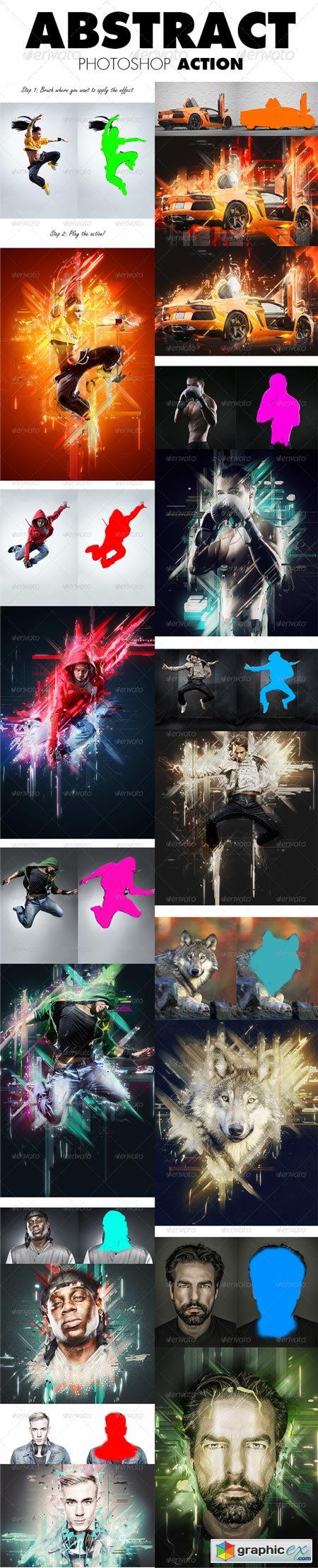 Abstract Photoshop Action 8677875