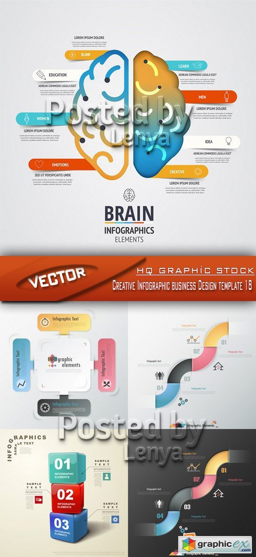 Stock Vector - Creative Infographic business Design template 18