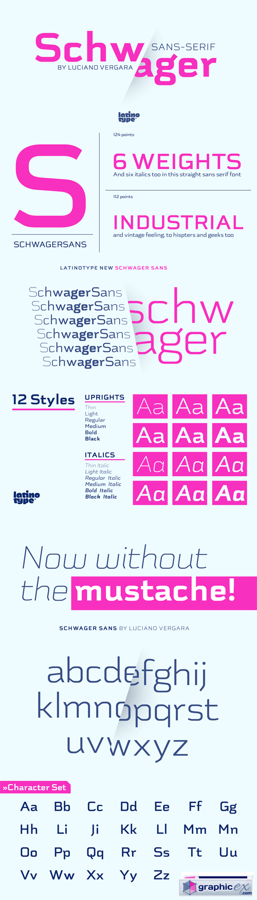 Schwager Sans Font Family - 12 Fonts for $149