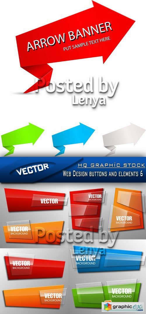 Stock Vector - Web Design buttons and elements 6