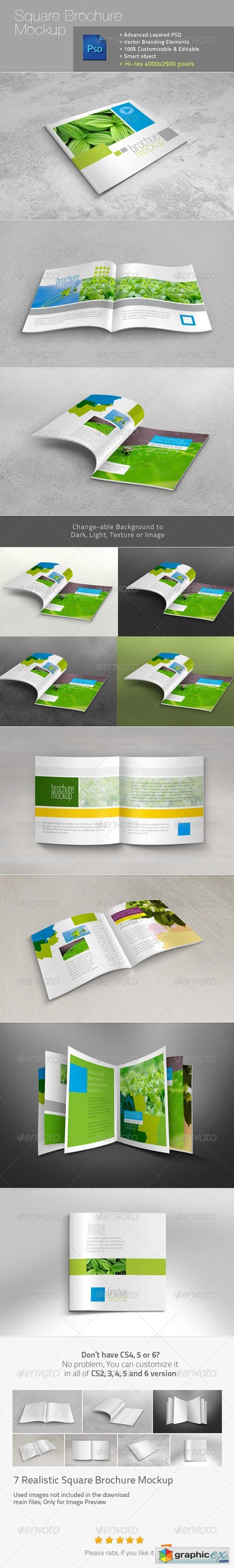 Square Brochure Realistic Mockup v1 5067718