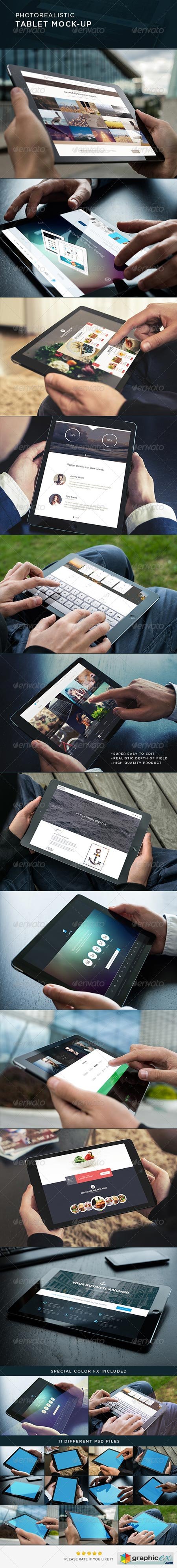 Photorealistic Tablet Mock-Up 8765380