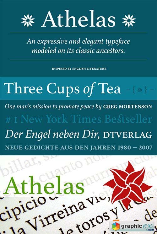 Athelas Font Family - 4 Font