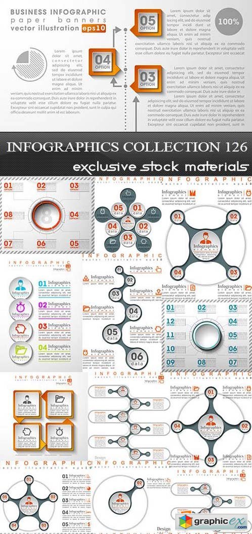 Collection of infographics vol.126, 25xEPS
