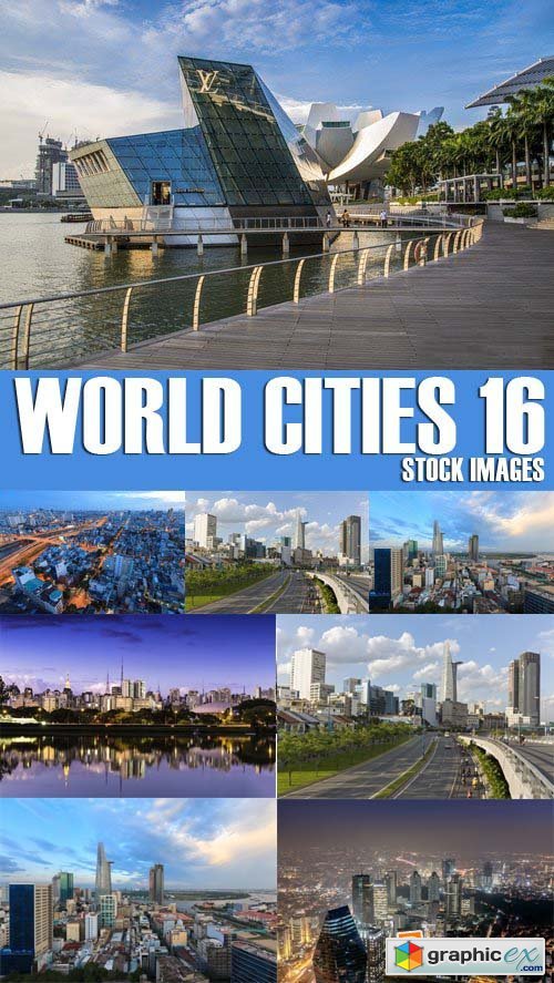 Stock Photos - World Cities 16, 25xJPG