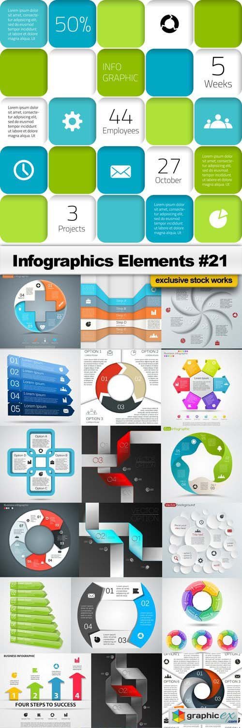 Infographics Elements #21, 25xEPS