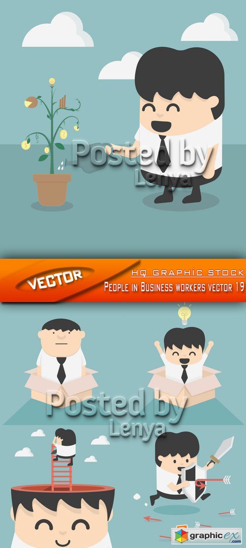 Stock Vector - People in Business workers vector 19
