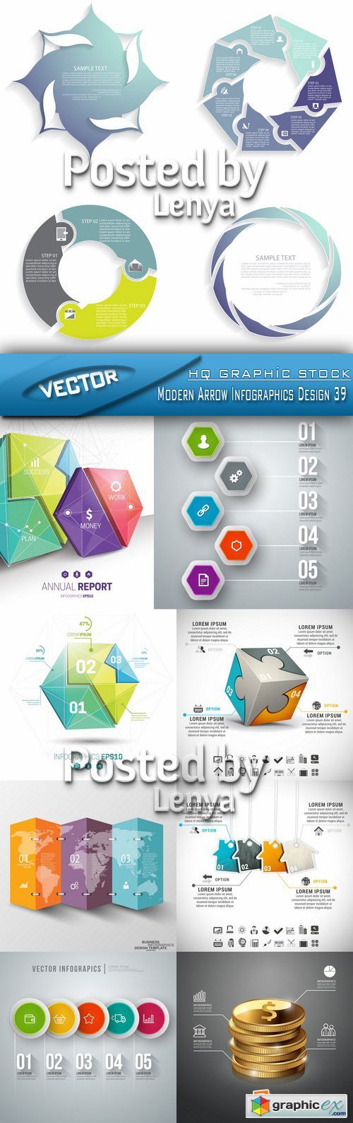 Stock Vector - Modern Arrow Infographics Design 39