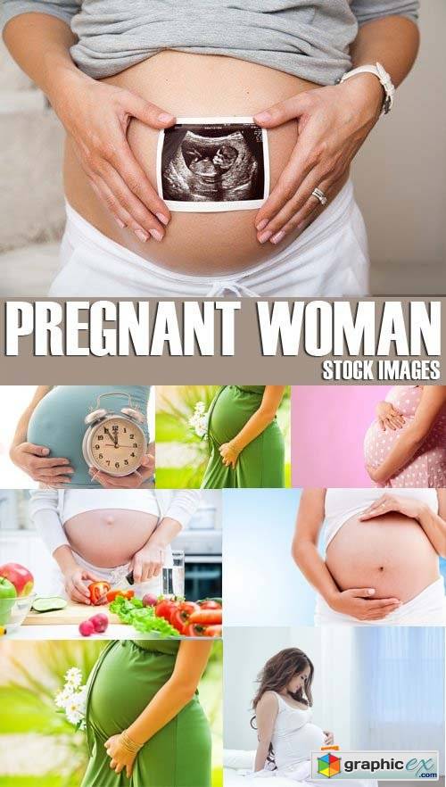 Stock Photos - Pregnant woman, 25xJPG