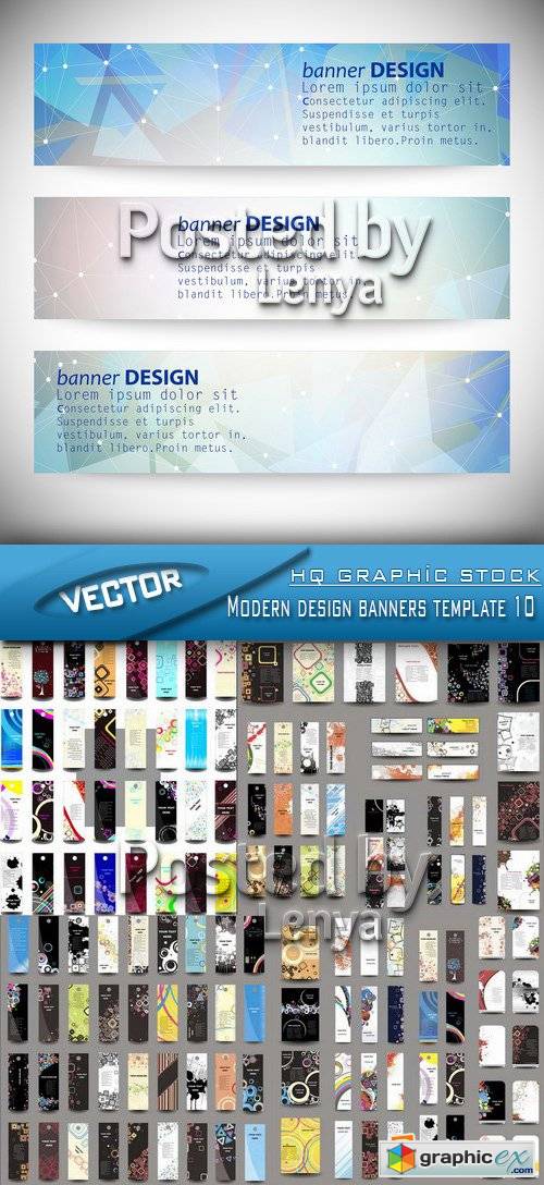 Stock Vector - Modern design banners template 10