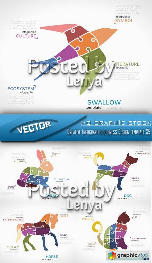 Stock Vector - Creative Infographic business Design template 25