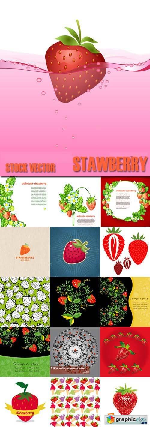 Shutterstock - Strawberry, 25xEps