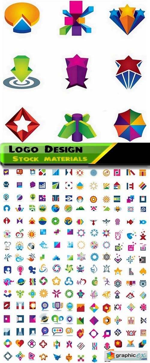 Logo Design in vector Set from stock 33 25xEPS