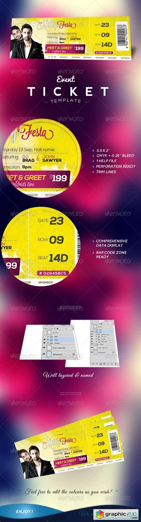 Event Tickets Template 5813141