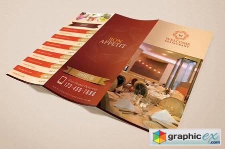 Welcome Restaurant Menu Card Pack 5396