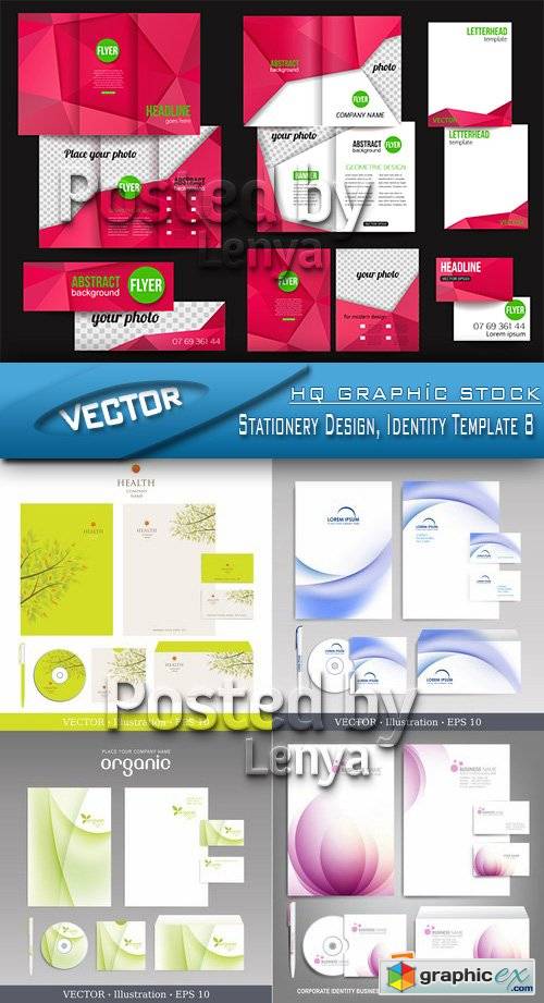 Stock Vector - Stationery Design, Identity Template 8