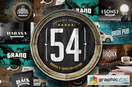 54 Badges & Logos Collection 81837