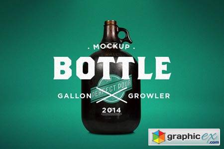 Gallon Growler Mock-Up 87457