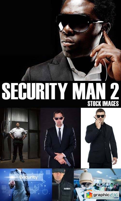 Stock Photos - Security man 2, 25xJPG