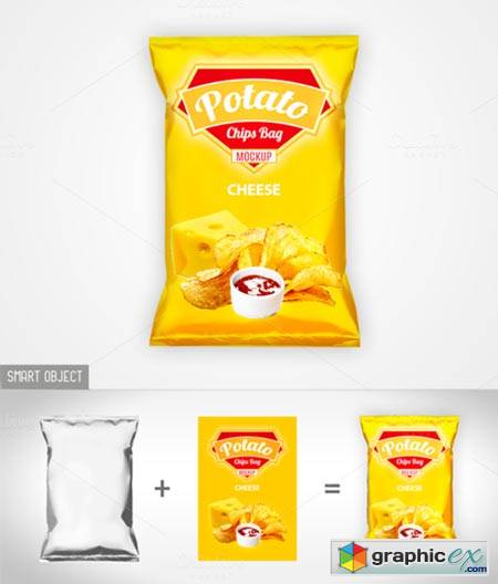 Chips Bag Mock-Up 84599