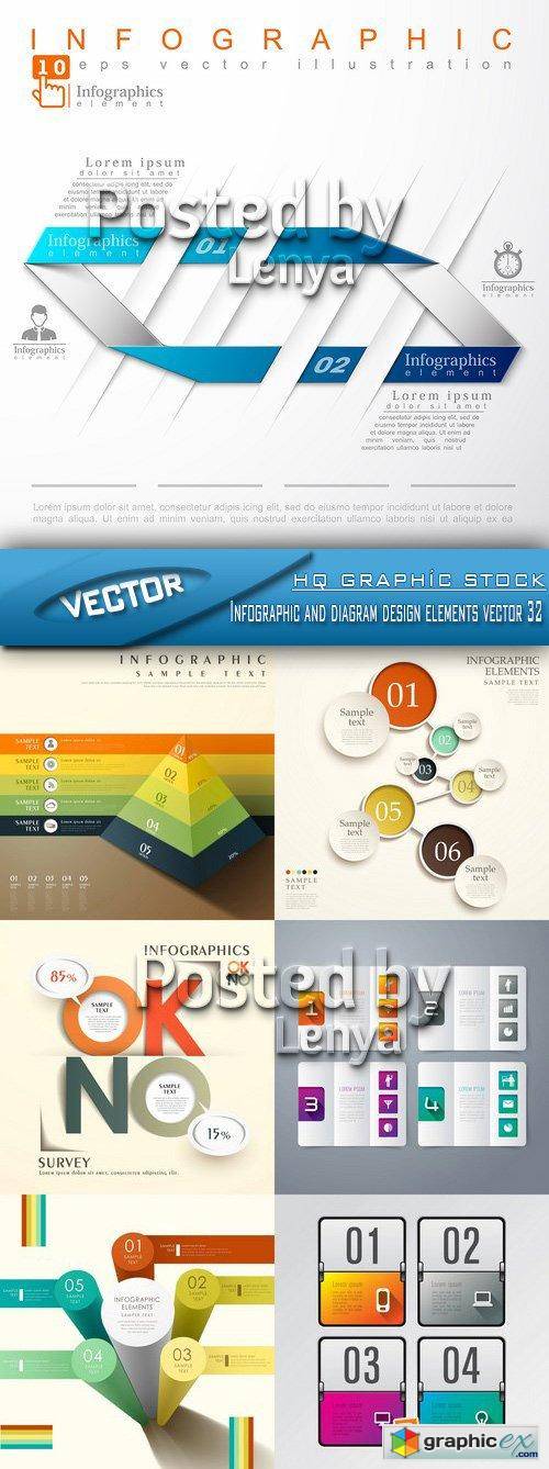 Stock Vector - Infographic and diagram design elements vector 32