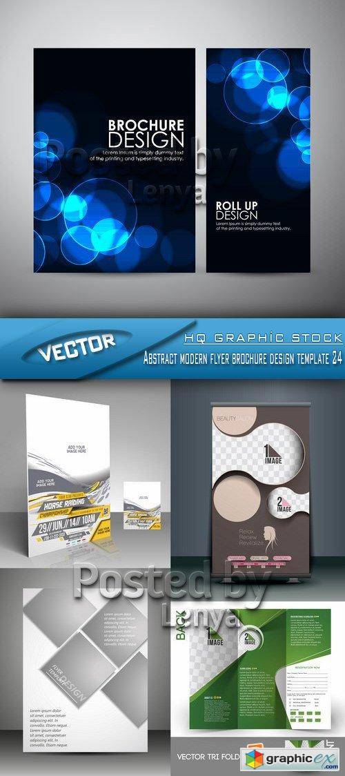 Stock Vector - Abstract modern flyer brochure design template 24