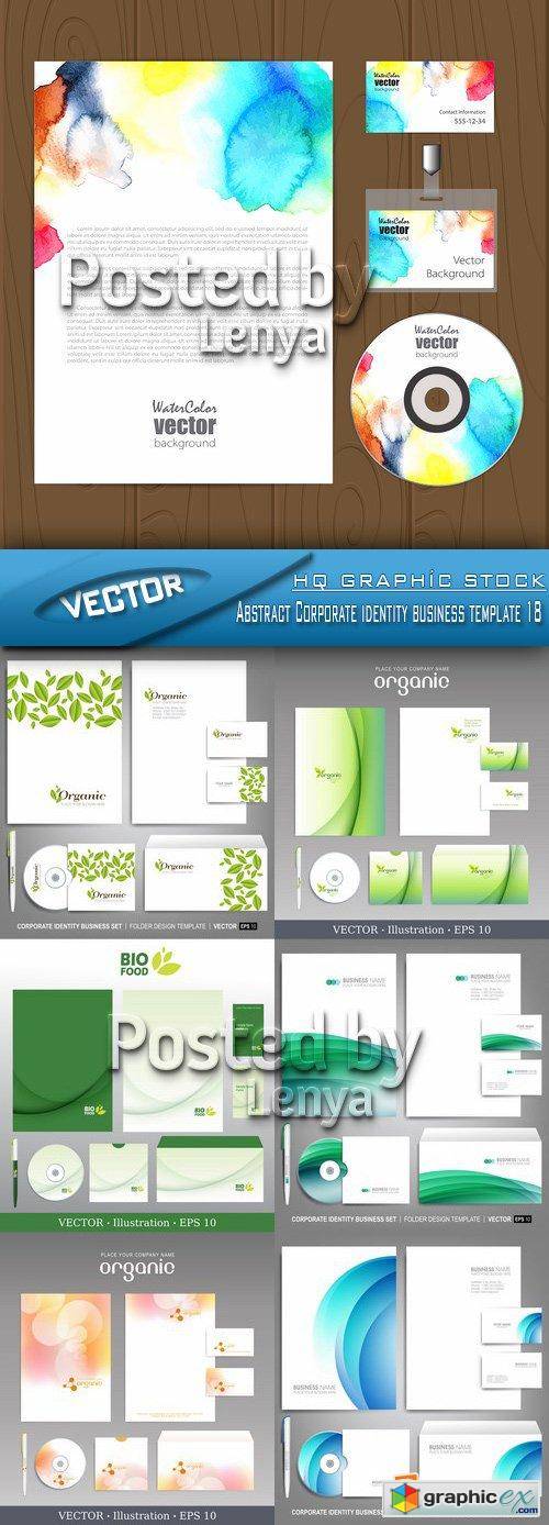 Stock Vector - Abstract Corporate identity business template 18