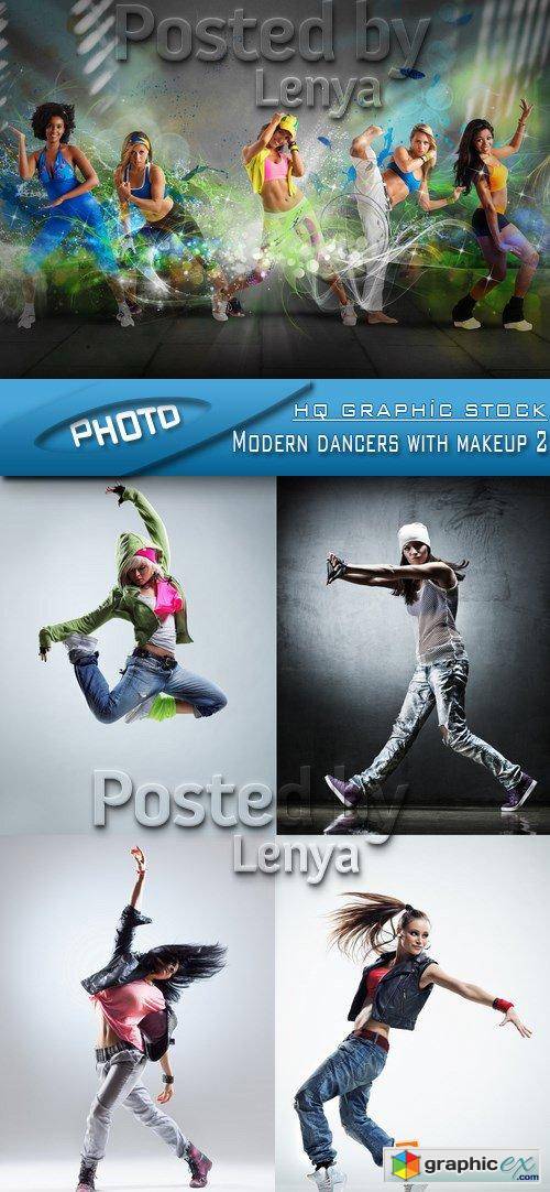 Stock Photo - Modern dancers with makeup 2