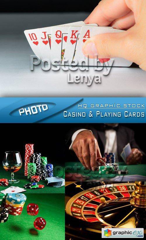 Stock Photo - Casino & Playing Cards