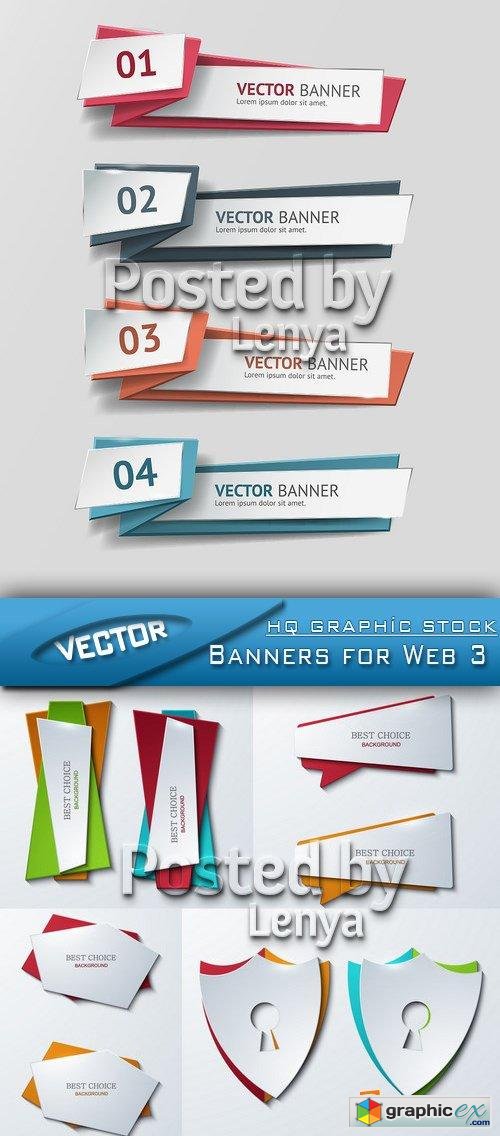 Stock Vector - Banners for Web 3