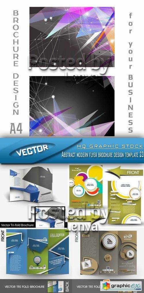 Stock Vector - Abstract modern flyer brochure design template 23